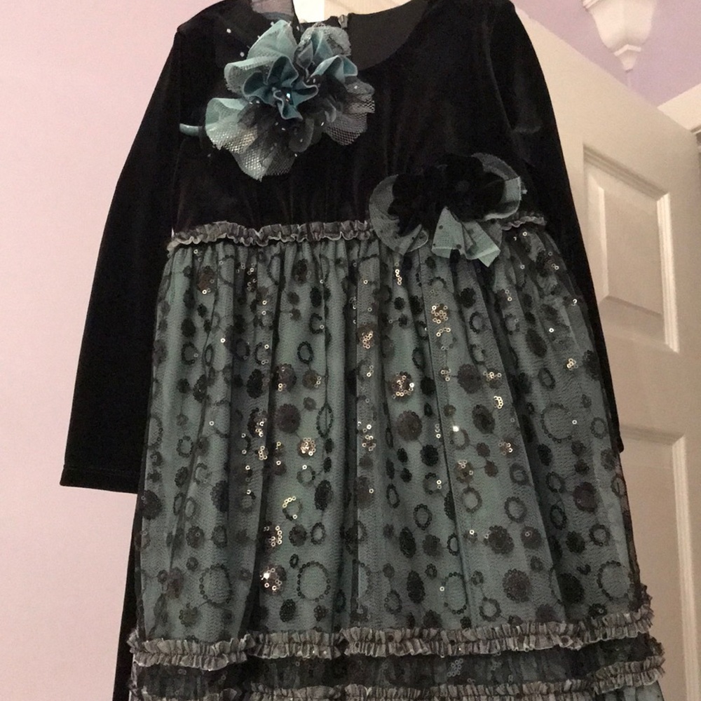 Christmas dress with matching headband